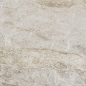 Close-up of Taga Porcelain surface showing warm beige veining and natural stone effect pattern